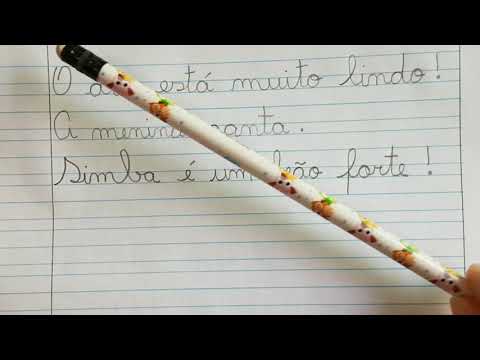 12 - TREINO FRASES LETRA CURSIVA 1