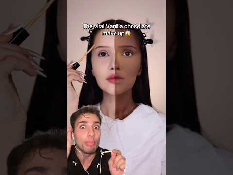 CRAZY VANILLA CHOCOLATE MAKEUP￼😱(follow for more💖)#makeuptutorial #makeuptips #makeuptricks