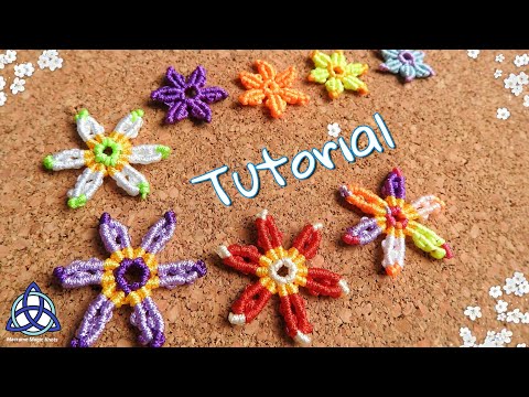 How to Make Macrame Flower  Makramee Blume 