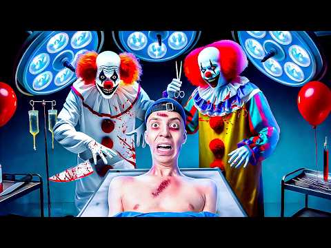 ZWEI HORROR CLOWNS wollen mich im KRANKENHAUS OPERIEREN... 😭🤡