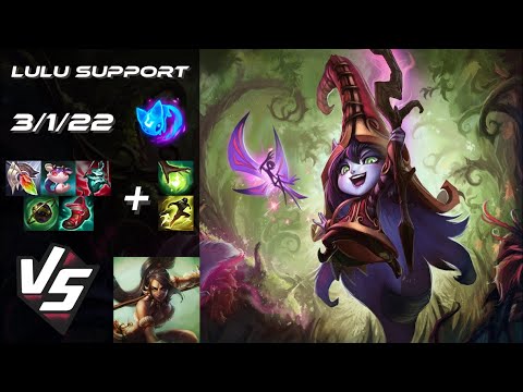 SUPPORT Lulu vs Nidalee - NA Challenger Patch 25.22