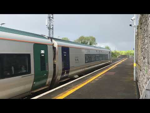 Intercity class 22000 departing sallins train station platform 1
