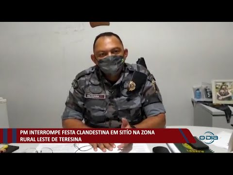 PM interrompe festa clandestina em sítio na zona rural leste de Teresina 31 05 2021