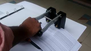 How to make 4 hole punch with 2 hole puncher