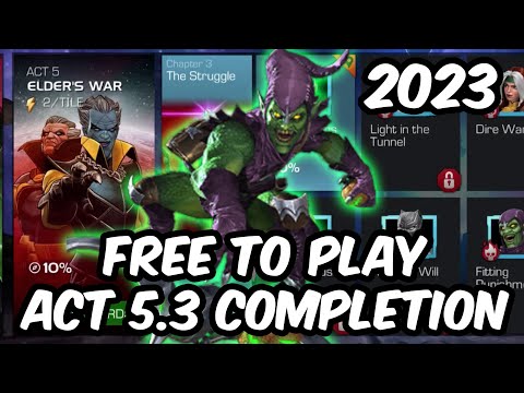 Act 5 Chapter 3 Completion - Free To Play Adventures 2023 - Marvel Contest of Champions
