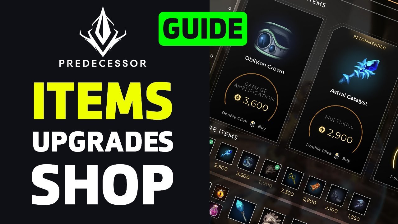 Predecessor ITEMS Guide: Crests, Upgrades, Tiers & Builds Explained