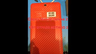 FRP REMOVE | Cherry Mobile Superion Radar Deluxe 2 Bypass Method 2