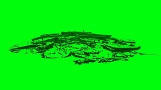 ground crack up - green screen effect