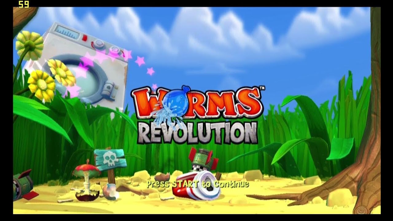 Worms Revolution - Puzzles Farmyard Level 2 Burrowed In. HD Walkthrough Xbox 360