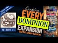 RANKING EVERY DOMINION EXPANSION (2023 Edition w/ Plunder) Undiscovered Games Ep15 Board Game Review