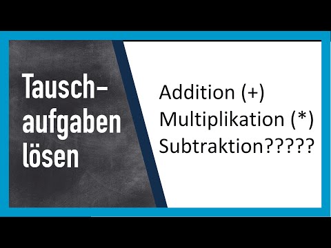 Tauschaufgaben Einstieg und Beispiele