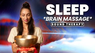 *BRAIN MASSAGE for DEEP SLEEP* Healing Frequency Music | Melatonin Boosting Sound Bath