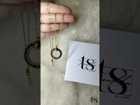 Кулон Конго из бисера черный с золотистым - фото 1 - id-p2422899301