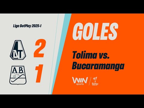 Deportes Tolima vs. Bucaramanga (goles) | Liga BetPlay Dimayor 2025-1 | Fecha 12