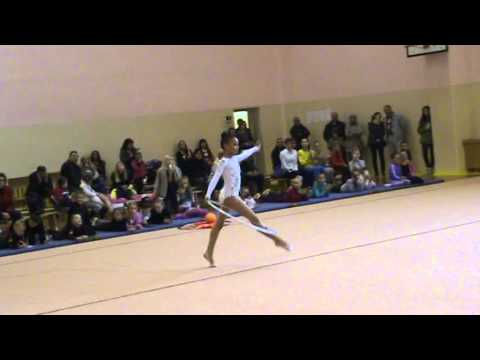 Шворак Диана 2005 обруч турнир "Вера, Надежда, Любовь" г.Киев 17.10.2015