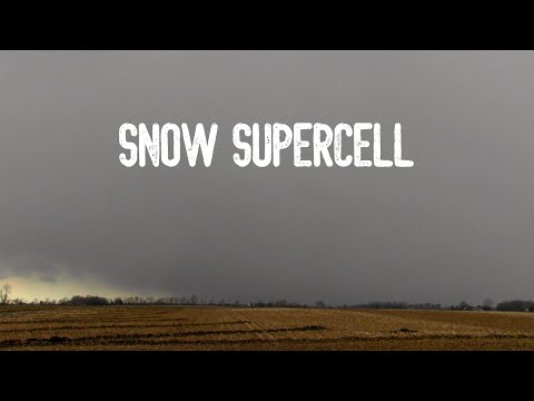 A Snow Supercell! With Thundersnow and Mammatus Clouds April 21, 2021