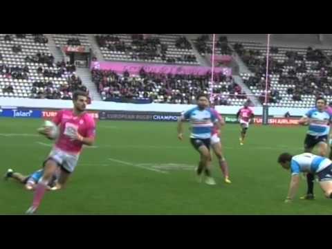 Hugo Bonneval Try Stade Francais Paris v Benetton Treviso