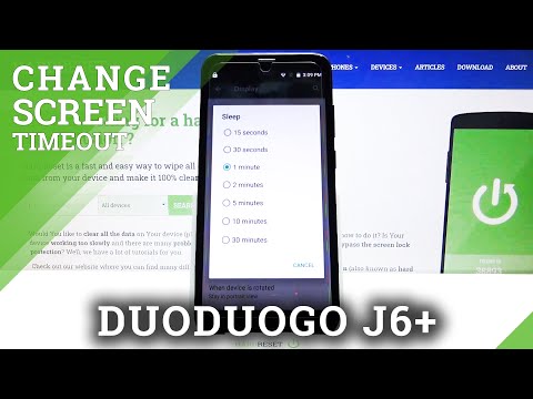 How to Set Screen Timeout in DUODUOGO J6+ - Manage Screen Timeout
