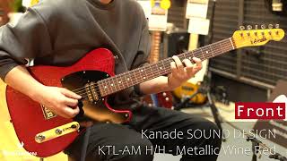 Video thumbnail for Kanade SOUND DESIGN / KTL-AM H/H - Metallic Wine Red 【Used】 by Red Guitars