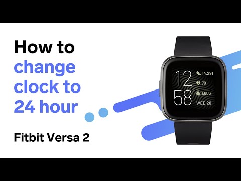 how to set time fitbit versa