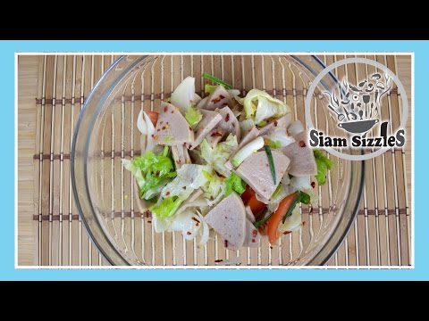Spicy Pork Sausage Salad (Yum Moo Yor)