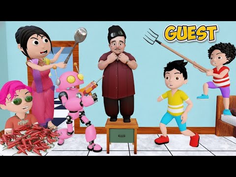 Rohan Robot Ke Ghar Aya Guest | Guest Comedy Video | Pagal Beta | Desi Comedy Video | Cs Bisht Vines