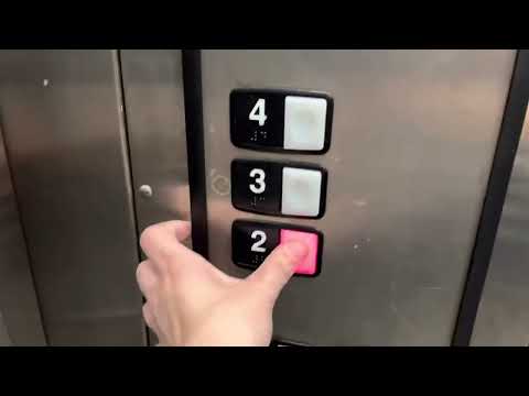 Wonky Schindler hydraulic Elevator Shops of Wisconsin Ave Bethesda Maryland parking garage