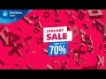 January Sale | 21st December - 18th January | PlayStation Store