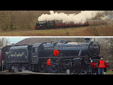 LMS Black 5 44932 makes some noise down South on the Stratford Flyer! | 1/4/23