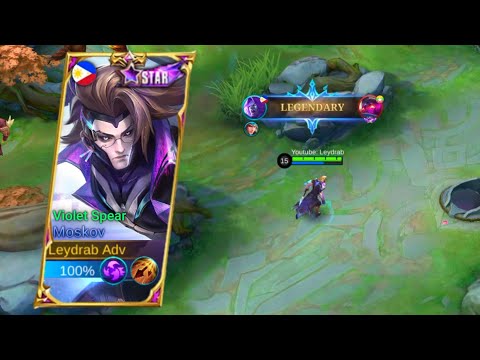 Moskov New Upcoming Starlight Skin | Violet Spear Gameplay | Mobile Legends: Bang Bang