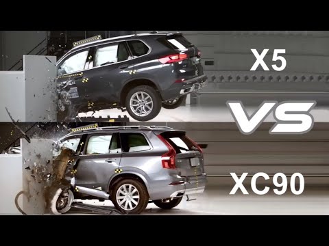 CRASH TEST-2019 BMW X5 VS 2019 Volvo XC90