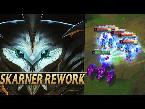 SKARNER REWORK NEW GAMEPLAY PREVIEW - League of Legends