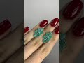 Серебряные серьги с изумрудом 2.929ct