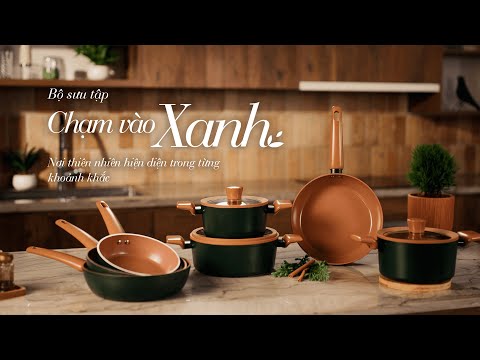 Bộ sưu tập gia dụng Ceramic cao cấp: Chạm vào xanh