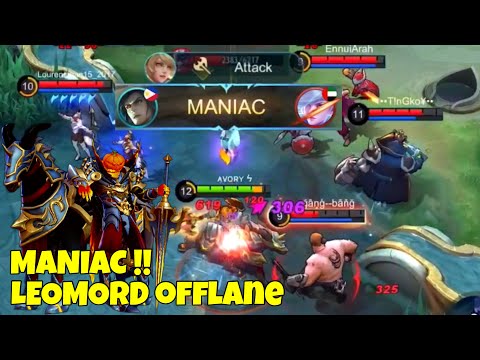MANIAC!! LEOMORD OFFLANE - Top Global Leomord - Avory | MLBB