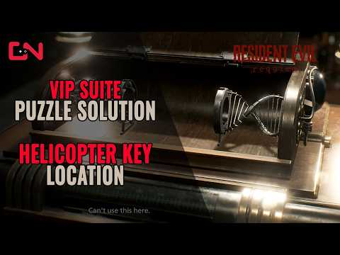 Resident Evil Requiem VIP Suite Puzzle Solution - Get Helicopter Key