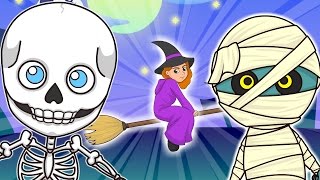 🌟 FIVE LITTLE MONSTERS 🌟 Dracula Mummy Ghost Skeleton Frankestein | Halloween Nursery Rhymes