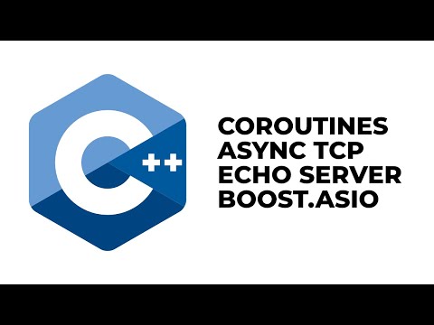 C++ 20 Coroutines async TCP echo server using Boost ASIO