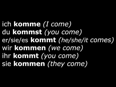 Learn German Verbs - Lesson 16 - kommen (come) - Verben im Präsens (High Quality Audio) 2013
