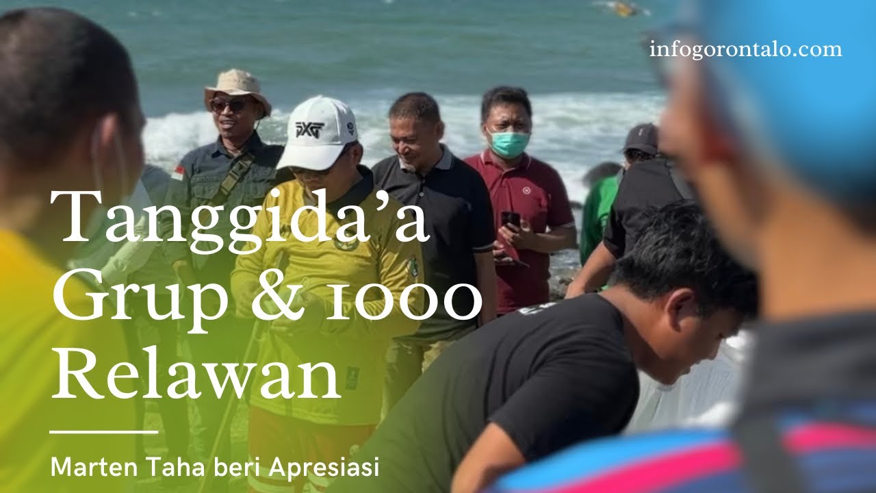 Tanggidaa Grup dan 1000 Relawan bersihkan bibir pantai Pohe, Marten beri Apresiasi