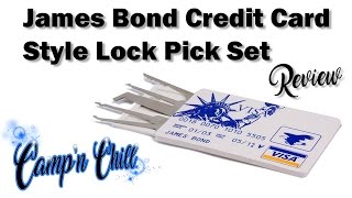 James Bond Credit Card Style Lock Pick Set Review🔐