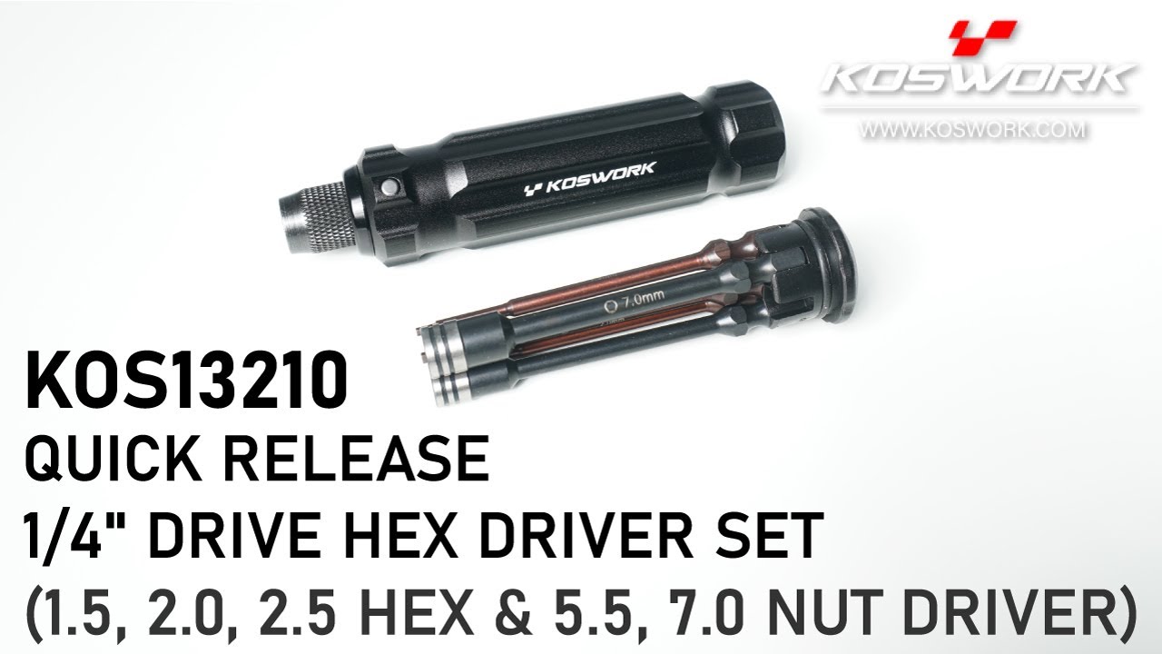 Set 1/4" bitů s rychloupínací rukojetí