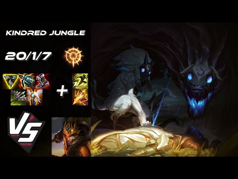 JUNGLE Kindred vs Jarvan IV - NA Challenger Patch 25.S2.1