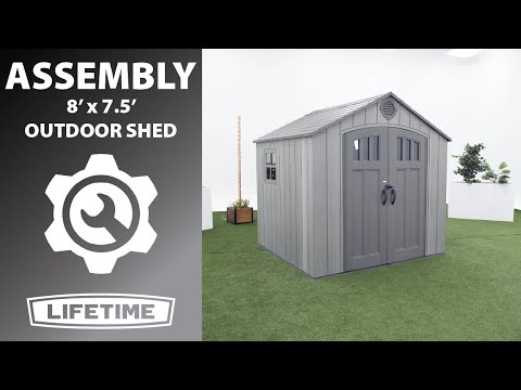 Lifetime 8' x 7.5' Outdoor Shed | Lifetime Assembly Video