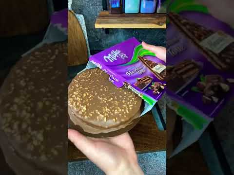 Milka Hazelnut cake#milka #shorts #satisfying #asmr#germany