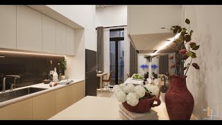 Thiết Kế 4D Căn Hộ Mẫu Kim Hạnh House 30m2