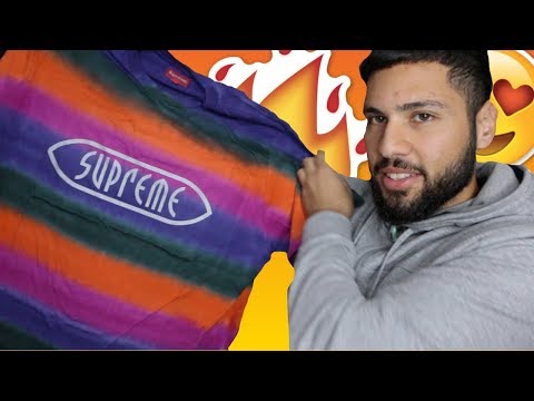 SUPREME SS19 WEEK11 PICKUPS Rainbow Stripe Tee REVIEW