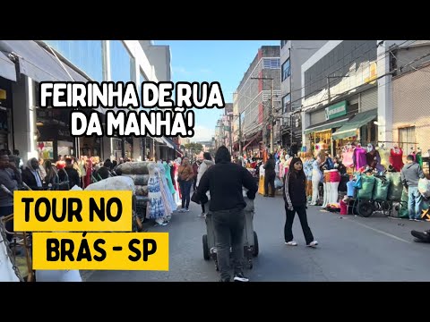 TOUR PELA FEIRINHA DO BRÁS SP DE MANHÃ / COMO ESTÁ O MOVIMENTO DO BRÁS HOJE