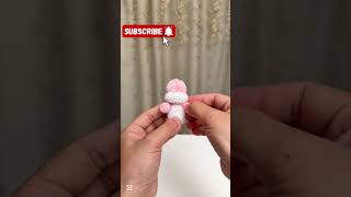 FuzzyTwist Easy pipe cleaner craft, Cute Pink long ear rabbit  | Handmade Funny Chick character