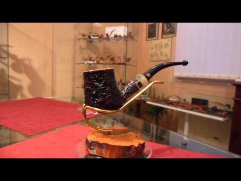 Pipa in radica R half bent freehand - www.paronellipipe.it